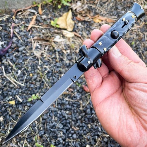 8.75_-Black-Italian-Stiletto-Switch-Blade-Pocket-Kn-5-1.jpg 8.75 Black Italian Stiletto Switch Blade Pocket Kn 5 1