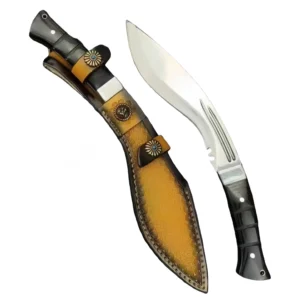 9Cr18MoV Kukri Messer mit Lederscheide